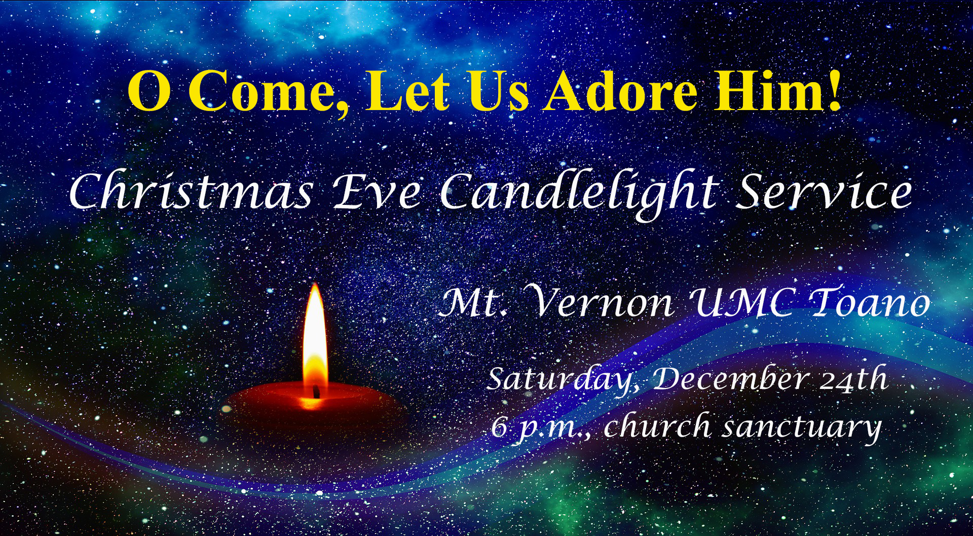 Candlelight Service Graphic for 2022
